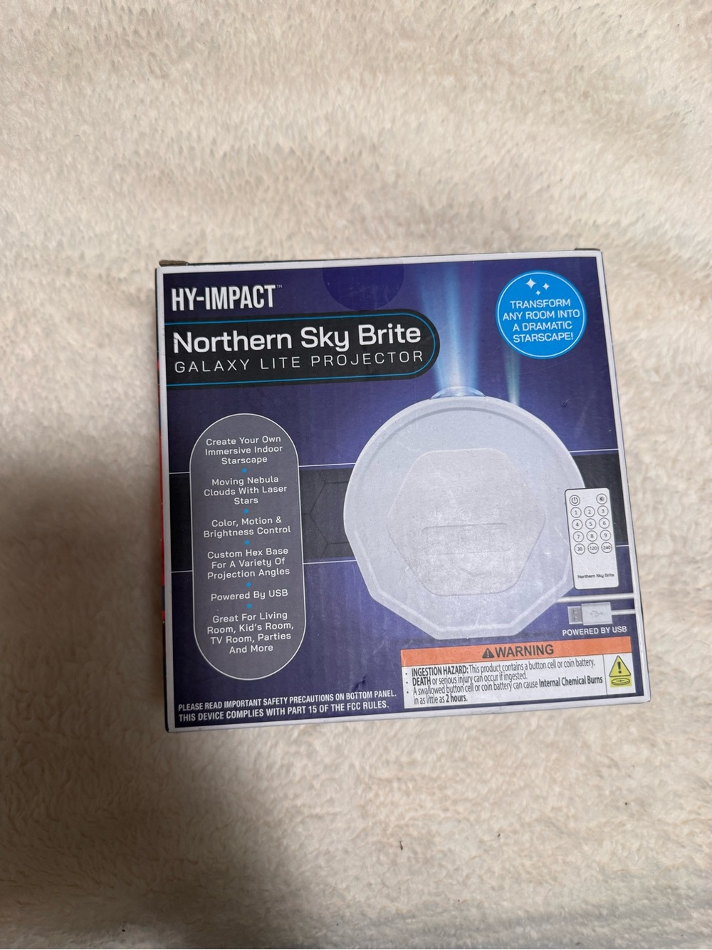 HY-IMPACT Northern Sky Brite Galaxy Lite Projector - Blue & White
